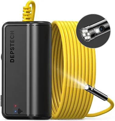 DEPSTECH Dual Lens Wireless Endoscope Semi-Rigid HD Inspection Camera Borescope • $59.99