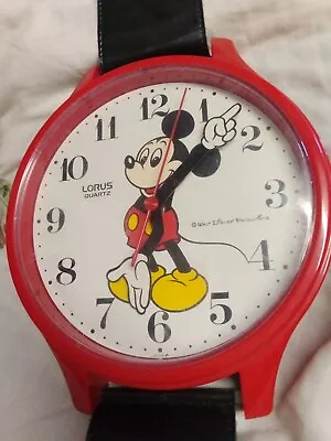  Mickey Mouse  Watch  Clock By Lorus Quartz • $5