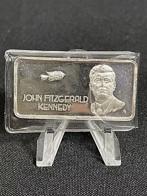 Hamilton Mint Our Greatest Americans Series John F. Kennedy 1oz Fine Silver Bar • $36