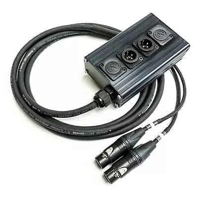 2 Way Stage Box. Neutrik Male To Female XLR Multicore Cable. Studio Wall Mount • £134.09