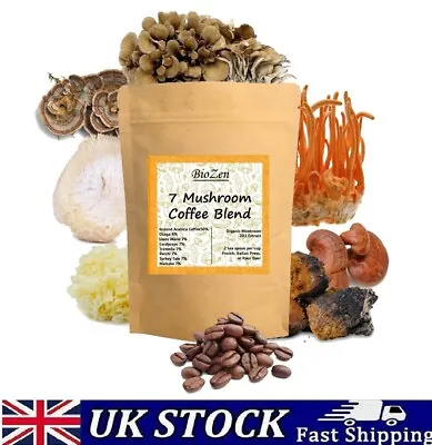 7 Mushroom & Cacao Blend Vegan Hot Chocolate With Coconut Milk & Coconut Sugar • £9.50