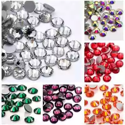 SALE  1440pcs Glass Crystal Flatback NO-Hotfix Rhinestones  SS16 SS20 20 Colors • $7.50