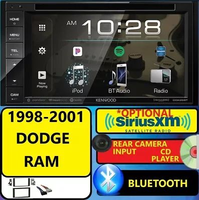 98 99 00 01 Dodge Ram 6.2  Cd/dvd Am/fm Bluetooth Usb Car Radio W/ Opt. Siriusxm • $339.99