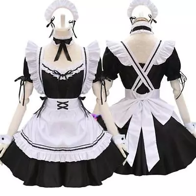 $29.38 • Buy Lolita Women French Maid Fancy Dress Costume Ladies Party Waitress Dress M6W0