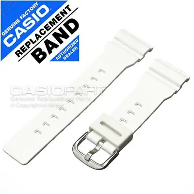 GENUINE CASIO White Rubber Watch Band Strap For Baby-G BA-110 BA-120 BA-130 • $71.16
