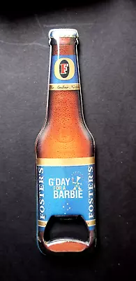 Forster`s Beer Bottle Opener Magnetic `G`DAY FOR A BARBIE` • £4