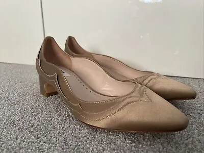 £40 • Buy Dune Loves Rupert Sanderson Bronze Satin Shoes Size Uk 5 Eur 38 Bnwot
