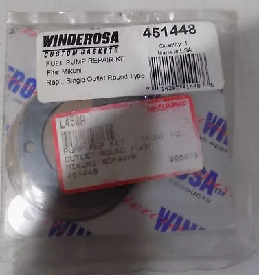 Winderosa Snowmobile Gaskets Mikuni Round Type Fuel Pump Repair Kit 451448 • $9.95