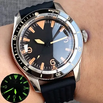 Vintage NH35A Diver Watch Men Luminous 20ATM Waterproof Sapphire 120 Click New • $77.70