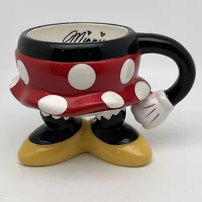 Disney Parks Minnie Mouse Bottom Skirt Legs Coffee Tea Mug Yellow Shoes Ceramic • $12