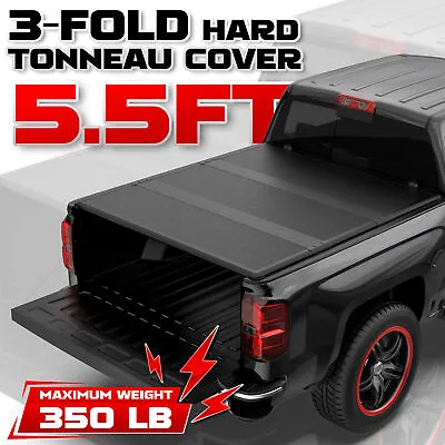 5.5FT 3-Fold FRP Hard Truck Bed Tonneau Cover For 2015-24 Ford F-150 F150 New • $382.79