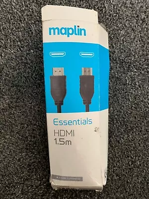Maplin Essentials HDMI 1.5m Cable - FREE DELIVERY • £4.79
