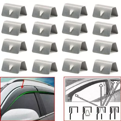 16pcs Wind / Rain Deflector Channel Metal Retaining Clips For Heko G3 SNED Clip • $3.89