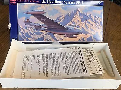 Glencoe Models 1/48 Scale De Havilland Venom FB.1 & Supermodel Macchi C202 • $22