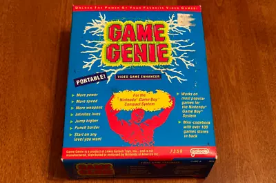 Factory Sealed Game Boy Game Genie Brand New In Box Nintendo Nes By Galoob • $69