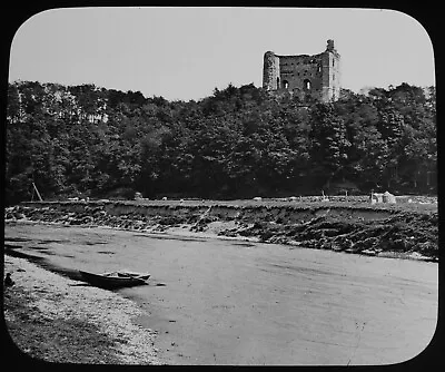 NORHAM CASTLE C1890 OLD PHOTOGRAPH Magic Lantern Slide SCOTLAND • £15