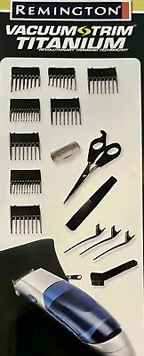 $69.99 • Buy Sealed-New- Hair Trimmer Kit - Remington HKVAC-2000 Vacuum 18 Piece Haircut Kit