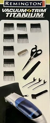 $69.99 • Buy Sealed-New- Hair Trimmer Kit - Remington HKVAC-2000 Vacuum 18 Piece Haircut Kit