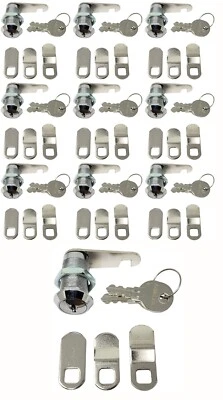 $52.99 • Buy 10 Admiral RV Compartment Door Cam Lock 1-1/8 Inch Camper Storage Door NOT CH751
