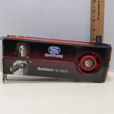 Sapphire AMD Radeon HD 5870 Graphics Card GPU Computer Gaming Tested • $35