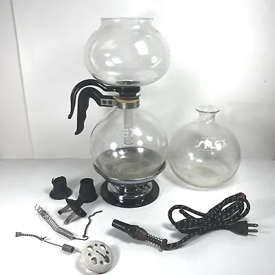 $161.10 • Buy VTG 1930's Silex Vacuum Glass Coffee Maker RA-8 Double Bubble Pot 8 Cup Bakelite