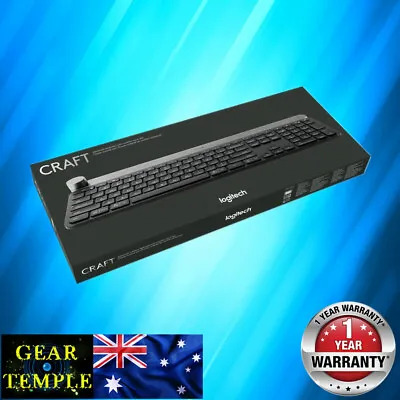 $267 • Buy Brand New Logitech Craft Advanced Wireless Keyboard Input Dial Backlit TS
