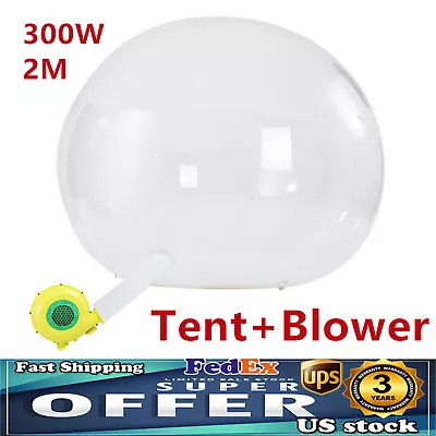 Inflatable Commercial Grade PVC Clear Eco Dome Camping Bubble Tent + FAN NICE🔥 • $551