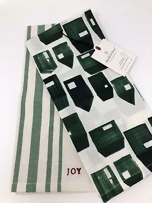 Hearth & Hand Magnolia Christmas Kitchen Towels Joy & House New Nwt  • $17.88