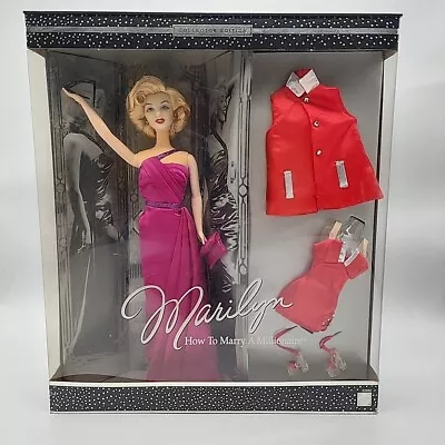 Marilyn Monroe How To Marry A Millionaire Collectors Edition Barbie Doll 2001 • $171.83