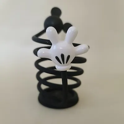 Vintage Mickey Mouse Metal Coil Spiral Pencil Holder Disney Office • $29.97