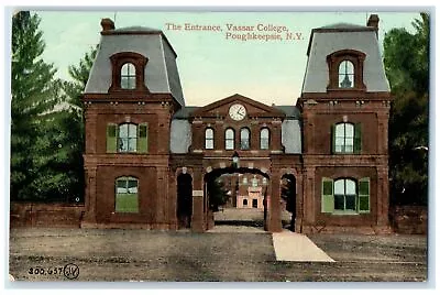 1911 The Entrance Vassar College Scene Poughkeepsie New York NY Posted Postcard • $9.95