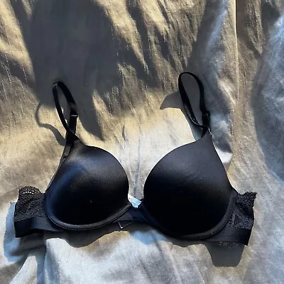 Victoria’s Secret Biofit Demi Uplift Bra Underwire Padded Black 34B • $19