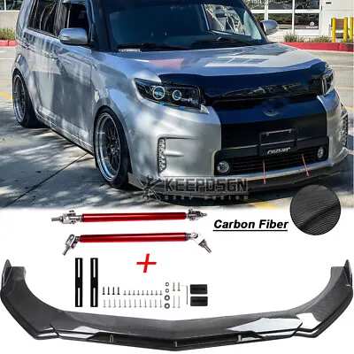 Front Bumper Lip Splitter Parts Body Kit CARBON FIBER For Toyota Scion Xb JDM • $103.77