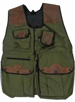 Stanislav Falconry Waterproof Nylon And Leather Hawking/Falconry Vest Medium • £228.95