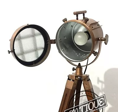 Christmas Portable Floor Lamp Stand ~ E27 LED BULB ~ Wood Tripod Lamps ~ Adju • $80