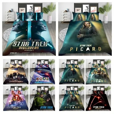 £20.39 • Buy Star Trek Bedding Sets Home Bedclothes Pillowcase Comforter Duvet Cover