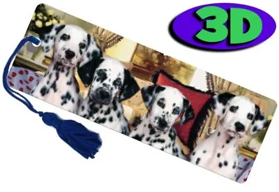 Dalmatian Dogs Moving 3D Hologram Bookmark With Tassel Book Place Holder 15CM    • £2.67