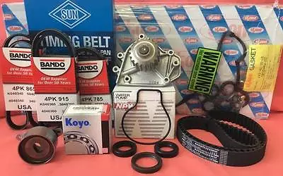 94-01 For Acura Integra Complete Timing Belt + Water Pump Kit B18B1 NON VTEC • $219.95