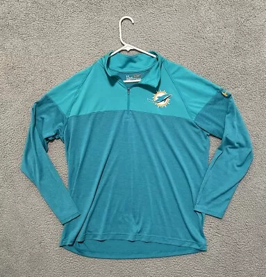 Miami Dolphins NFL Combine Authentic Under Armour Pullover Men's XL 1/4 Zip • $24.99