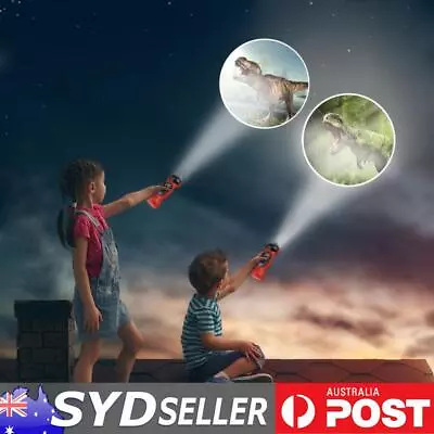 Kids Cartoon ​Dinosaur Projector Flashlight Baby Sleep LED Project Lamp Toy • $9.79