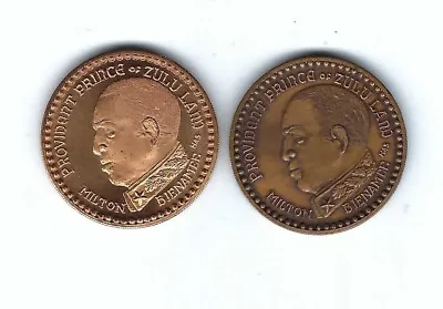 1975 Zulu Social Club Provident Prince H. Alvin Sharpe Doubloon Coins Medals • £19.28