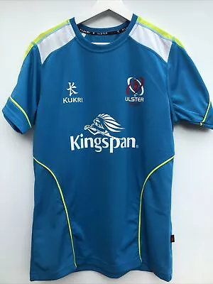 ULSTER Rugby Shirt Kukri Blue Short Sleeve Training Mens Medium M • £19.95