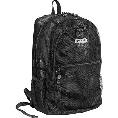 Mesh Backpack For Adults. Transparent See-Through Book-Bag For School Beach S... • $26.72