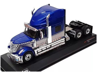 Ixo 1/43 Scale Diecast TR118 - 2010 International Lonestar Truck - Blue/Silver • $58.43