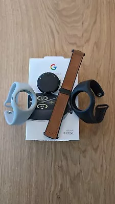 Google Pixel Watch 2 Wifi - Polished Silver Aluminum Orig Box Plus 3 Bands • $150