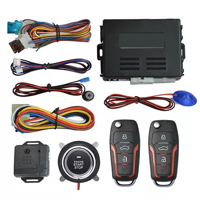 Remote Controls Car Ignition Switch Engine Start Push Button Security Alarm Kits • $66.50