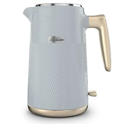 $39 • Buy Sunbeam ObliQ Collection™ 1.7L Kettle Light Grey & Gold KEP3007GY