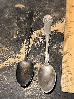 Antique Silver/plate Sugar Spoons Niagara Falls Silver Co. & Community South Sea • $13.52
