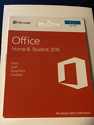 Office Home And Student 2016 For 1 PC / Office Home And Student 2016 For 1 PC • $36.99