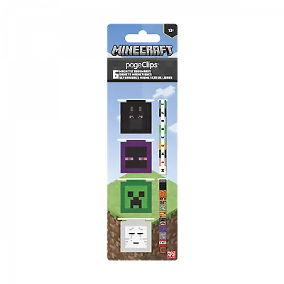 Minecraft Mobs 6-Pack Magnetic Bookmark Clips Multi-Color • $11.98